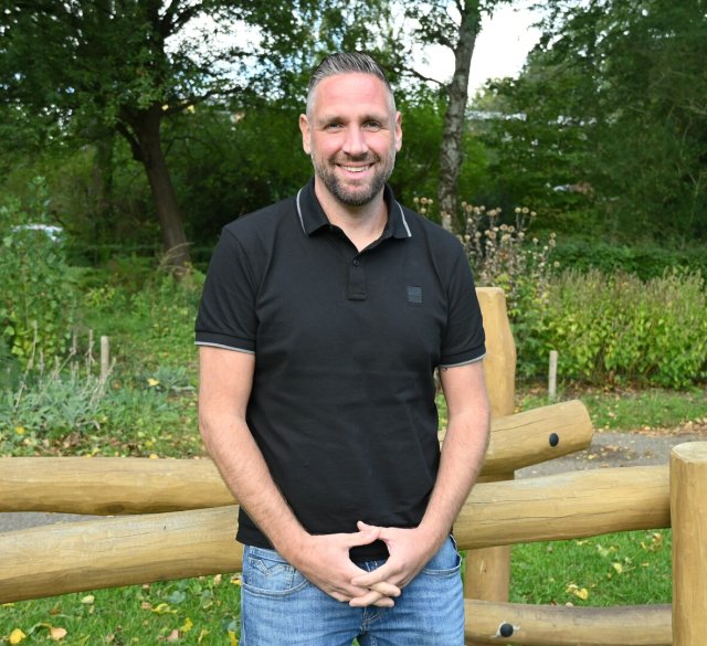 Gebiedsregisseur Thierry Kloos in het Berkhoutpark.