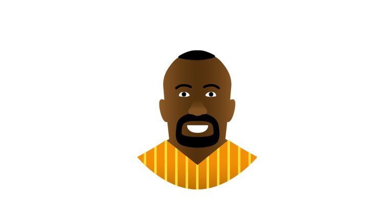 Illustratie van een man met baard