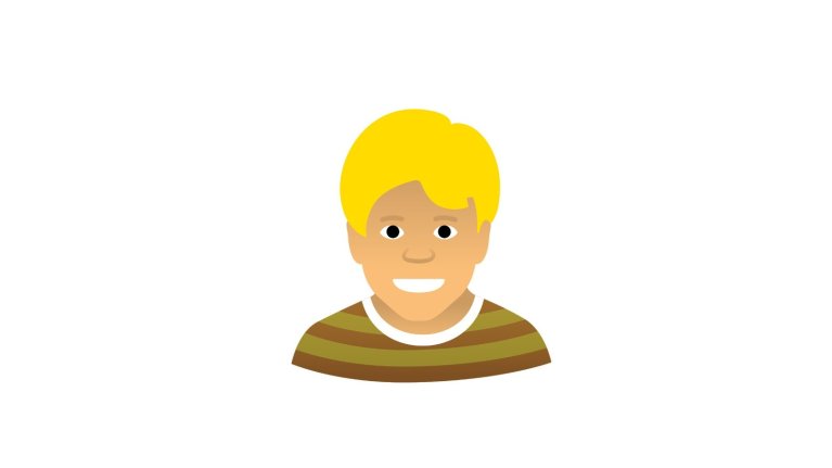 Illustratie van een lachende jongen