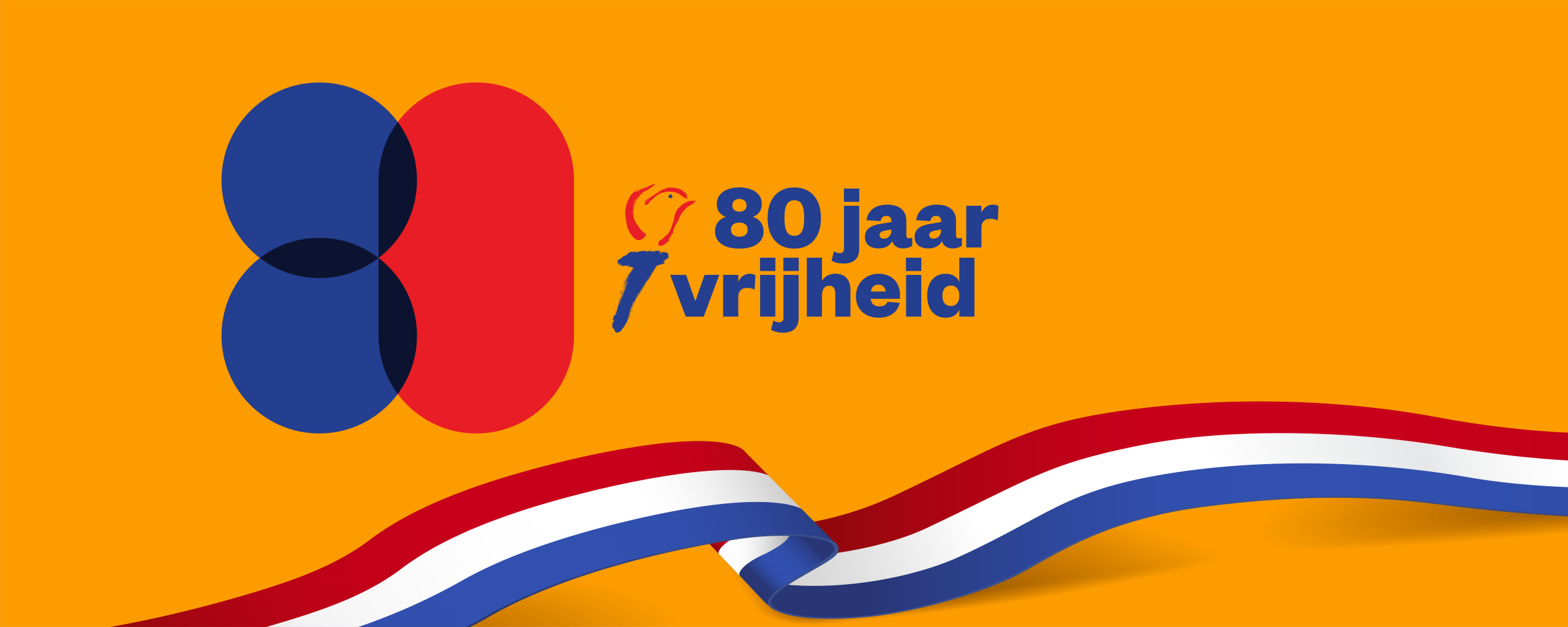 Header met daarin verwerkt het logo '80 jaar vrijheid'