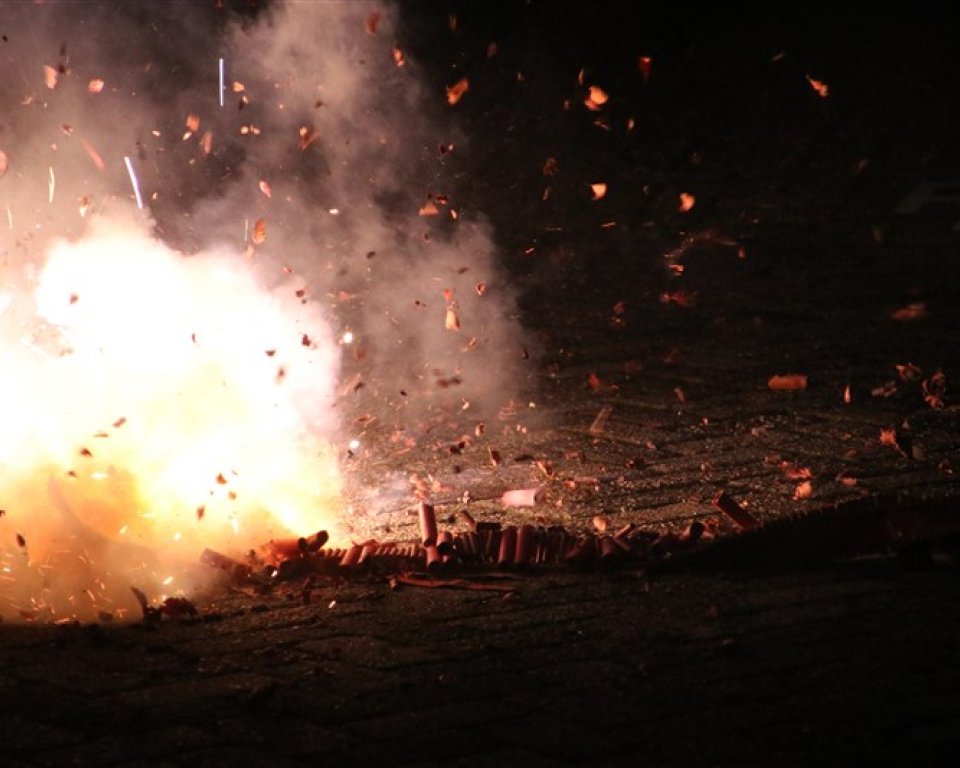 Knallend vuurwerk