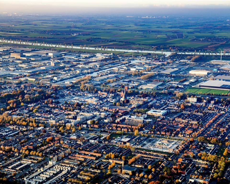 Luchtfoto van Waalwijk