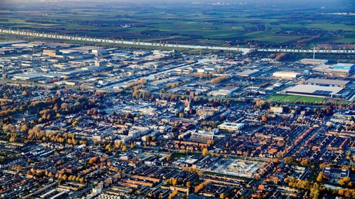 Luchtfoto van Waalwijk