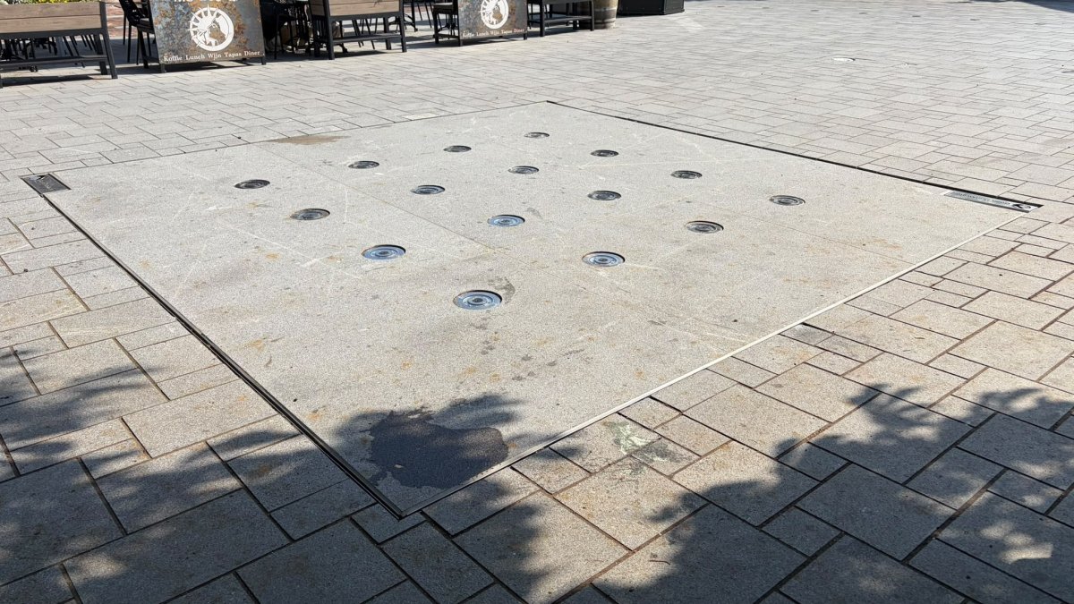 Waterfontein nog niet in gebruik