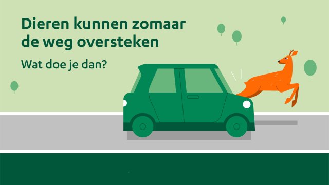 liggend beeld overstekend wild