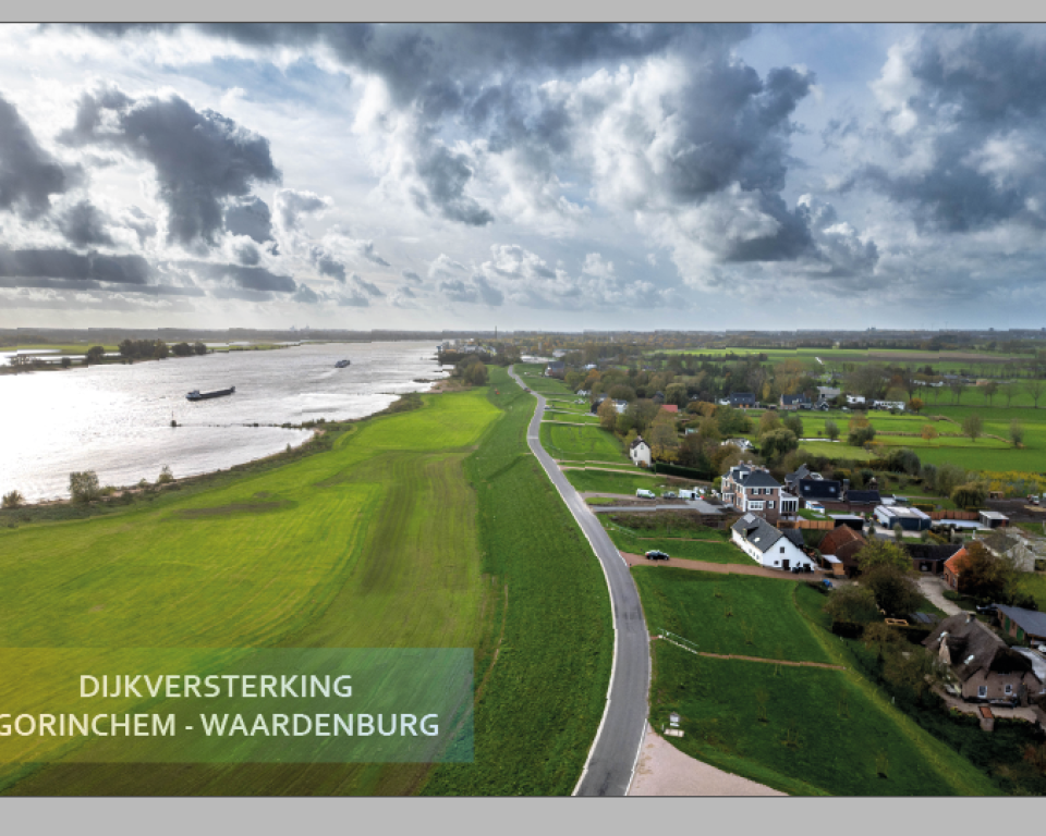 De dijk tussen Gorinchem en Waardenburg