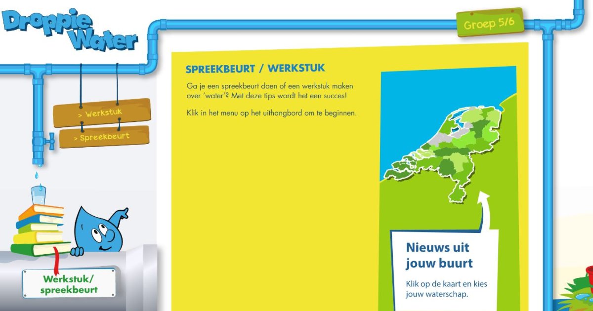 Spreekbeurt en werkstuk | Waterschap Rivierenland