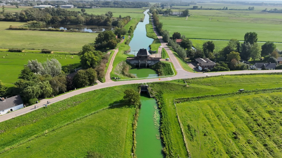 Waarschuwing: veel blauwalg in water bij H.C. de Jongh-gemaal tussen Aalst en Zuilichem