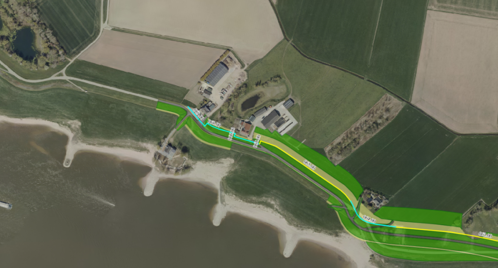 situatietekening werkzaamheden Wolferen-Sprok