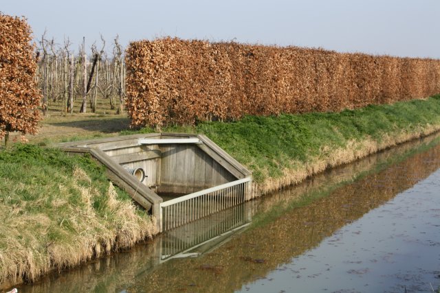 emissiescherm en inlaatpunt