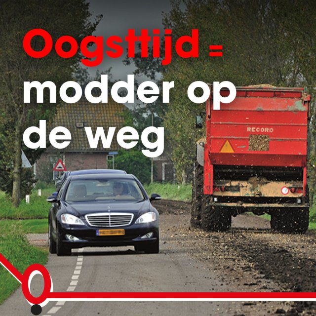 Modder op de weg