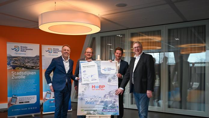 Ondertekening tweede fase Stadsdijken Zwolle