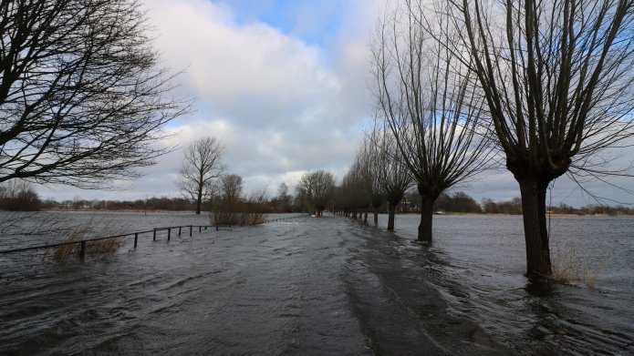 hoog water in Zwolle