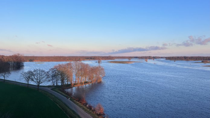 Hoogwater op de Vecht