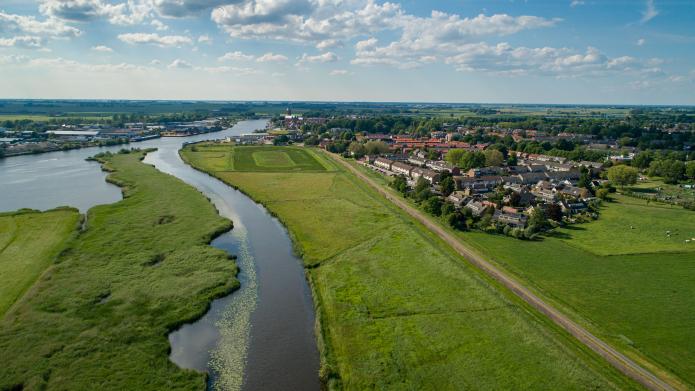 Luchtfoto: Stenendijk in Hasselt