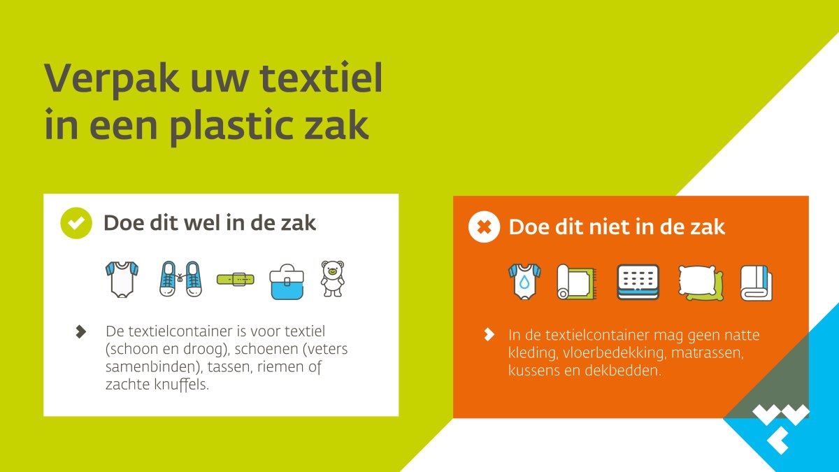 Lever in Grijpskerk uw textiel in bij de textielcontainer aan de Kievietsweg 4