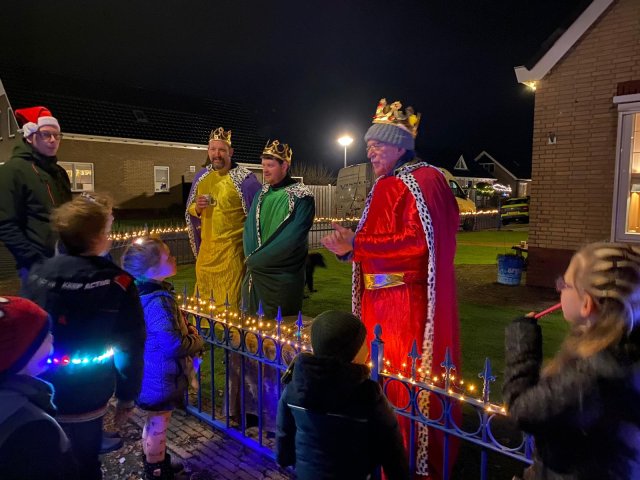 Drie Koningen tijdens Kerstwandeling De Wilp