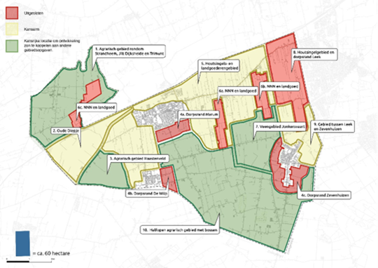 Mogelijkheden binnen het zoekgebied