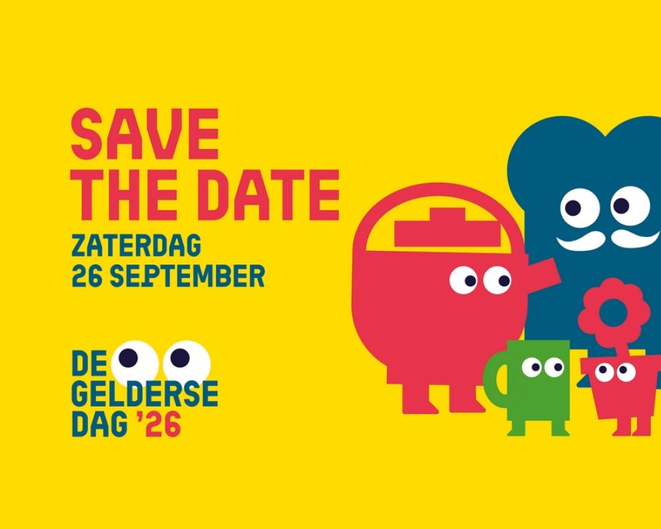 Save the Date voor De Gelderse Dag 2026 op 26 september