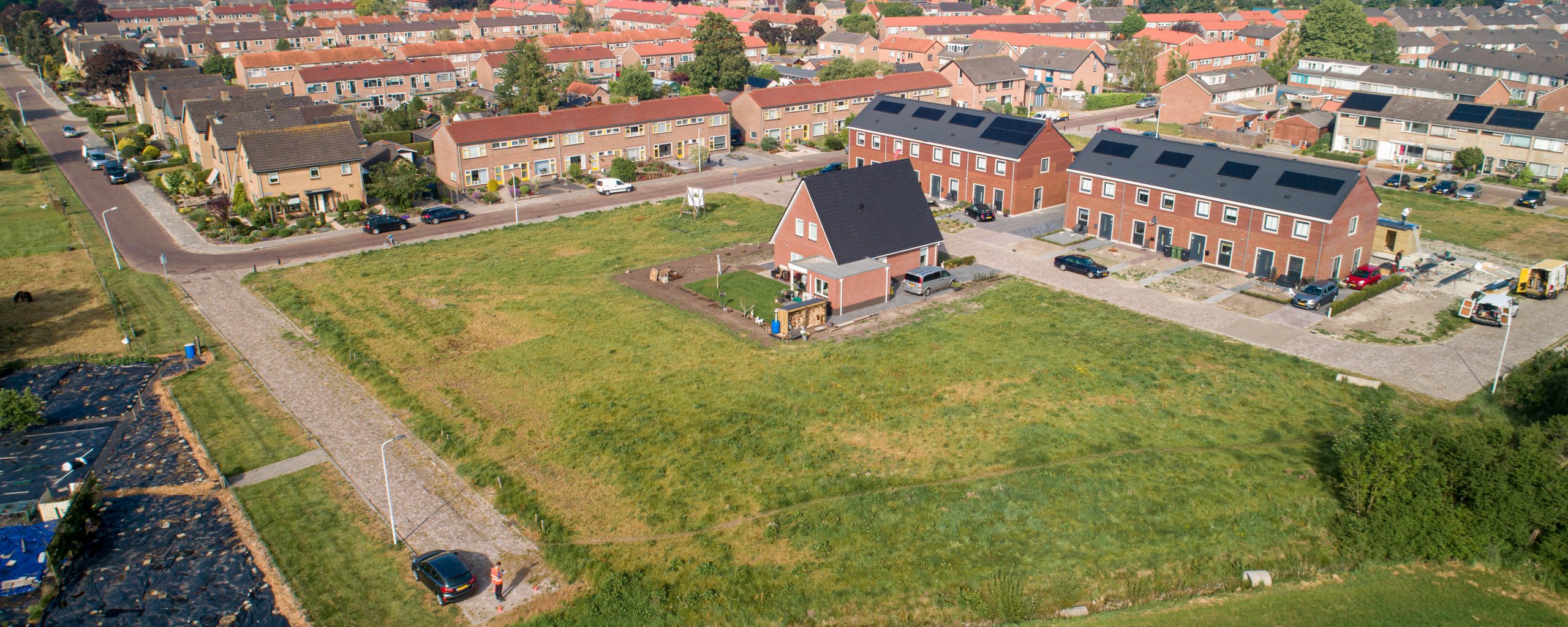 Dronefoto Renbaanschool Noordwolde