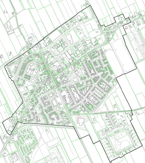 Op deze afbeelding zie je waar reclamebelasting in Noordwolde wordt geïnd.