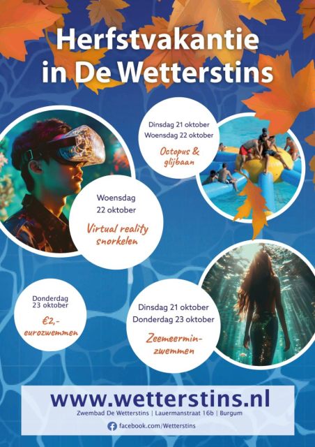poster herfstvakantie 2025 wetterstins