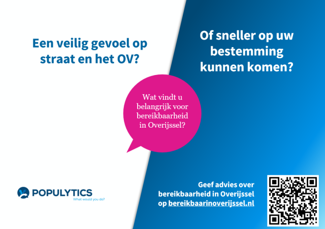 Twee vragen over bereikbaarheid in Overijssel met link naar bereikbaarinoverijssel.nl