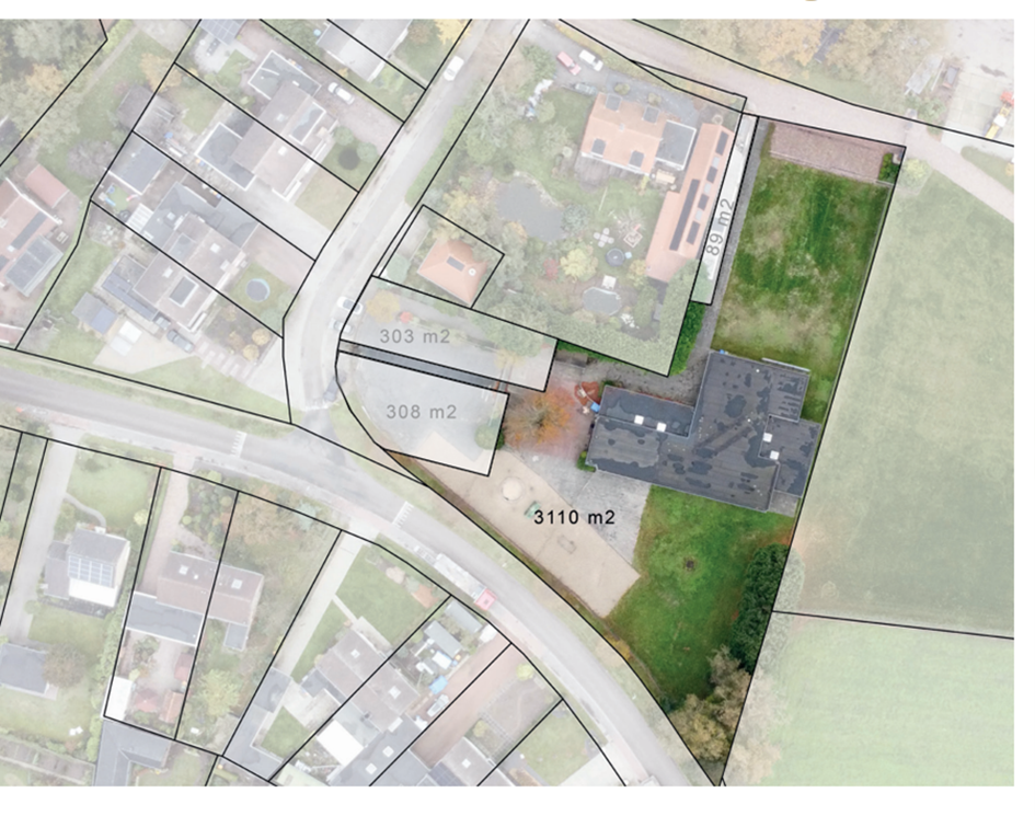 Plattegrond concept-verkaveling school