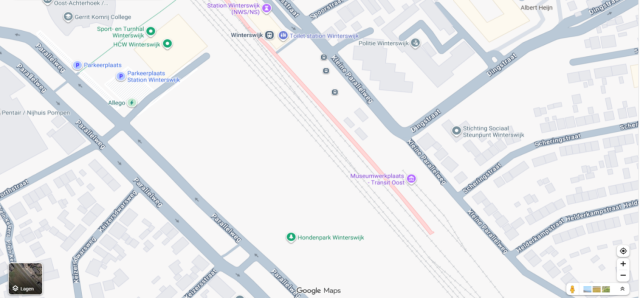 Gesneden afbeelding uit google maps