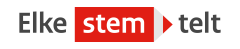 Logo Elke stem telt