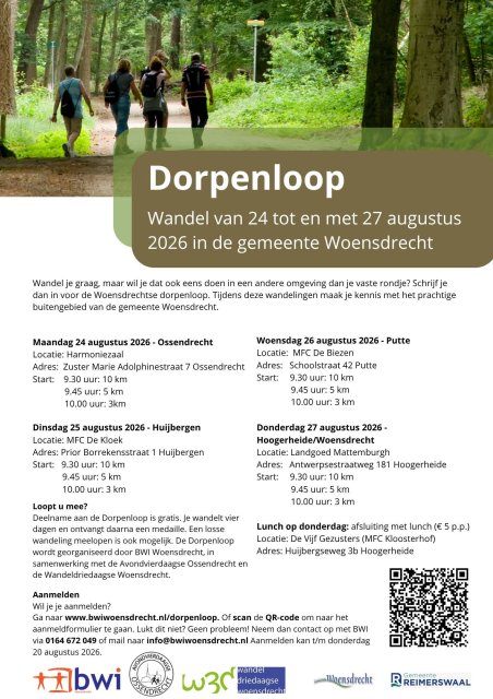 Affiche Dorpenloop 2026