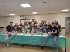 Groepsfoto tijdens de creatieve workshop