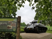 Sherman tank in Woensdrecht