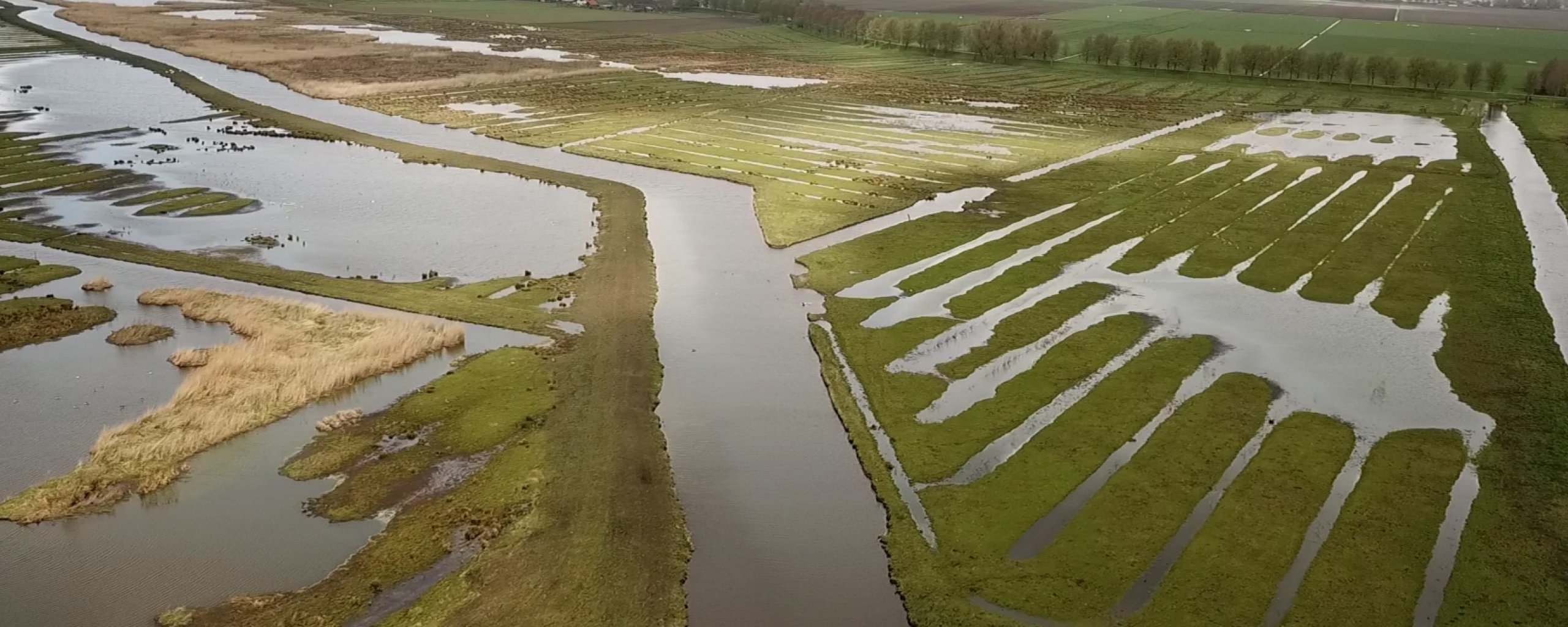 Oude land van Strijen vanuit de lucht