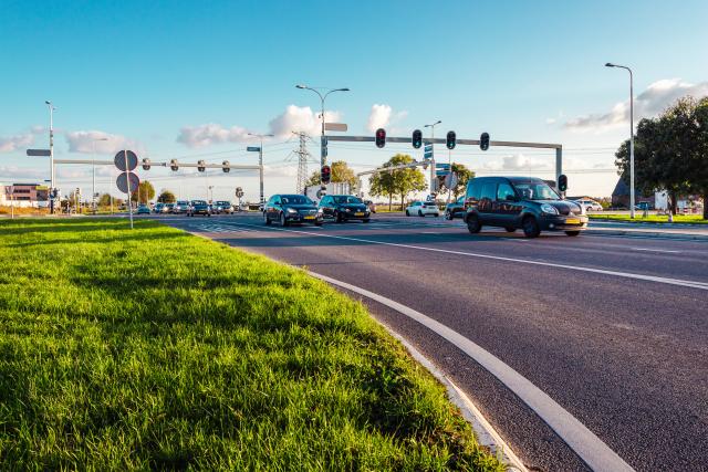 Auto's op de weg