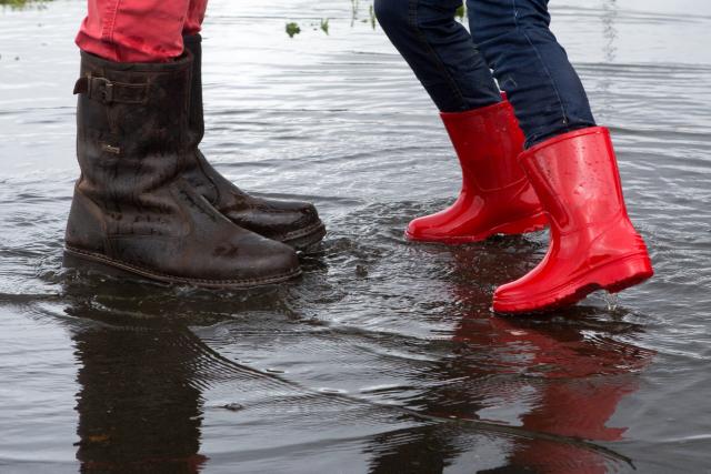 Hoogwater op het schoolplein