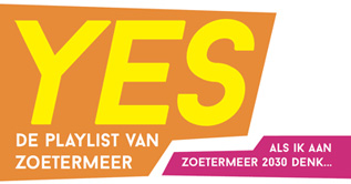 Afbeelding met tekst: Yes, de playlist van Zoetermeer. Als ik aan Zoetermeer 2030 denk...