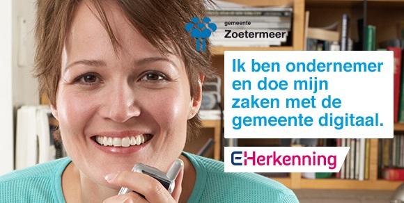 Banner: Ik ben ondernemer en doe mijn zaken met de gemeente digitaal via eherkenning