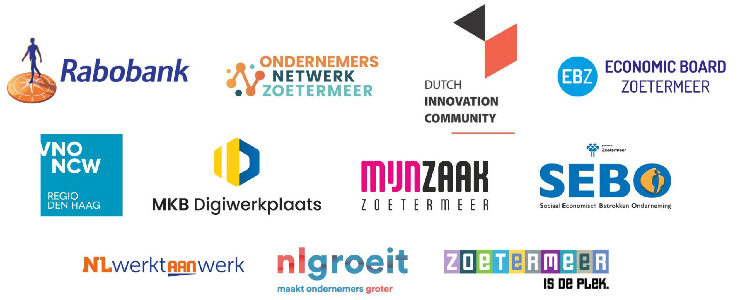 logo's van deelnemende netwerken