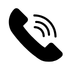 Icon telefoon, identificatie voor telefoonnummer.