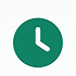 icon van een klok, identicatie voor 'wanneer'