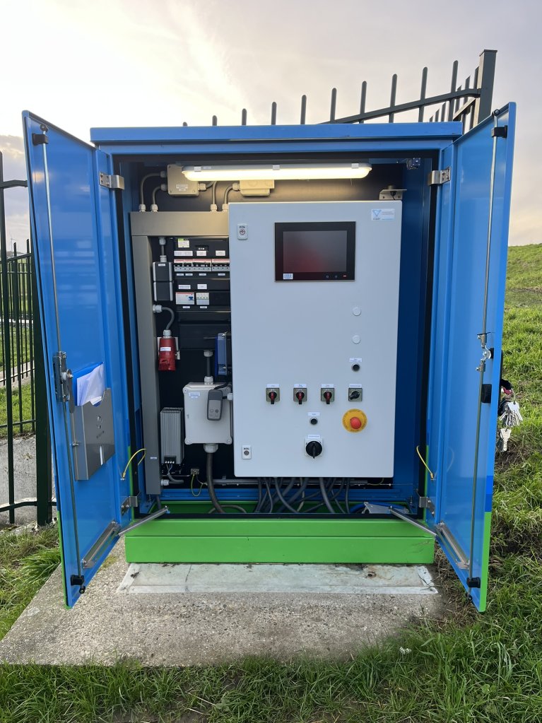 Kast met elektrische besturing voor de inlaat
