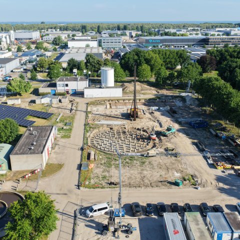 Bouwplaats AWZI Almere