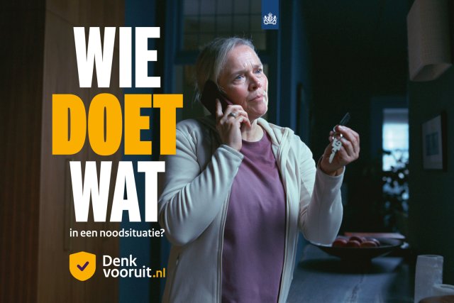 Wie doet wat in een noodsituatie. Denk Vooruit