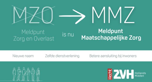 Meldpunt Zorg en Overlast wordt Meldpunt Maatschappelijke Zorg. Nieuwe naam, zelfde dienstverlening en betere aansluiting bij inwoners